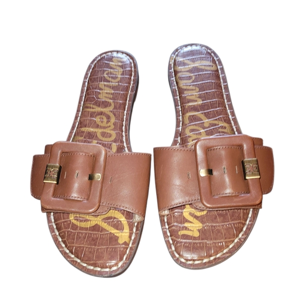 Sam Edelman Shoes - Sam Edelman Tan Slide Sandals 6.5
